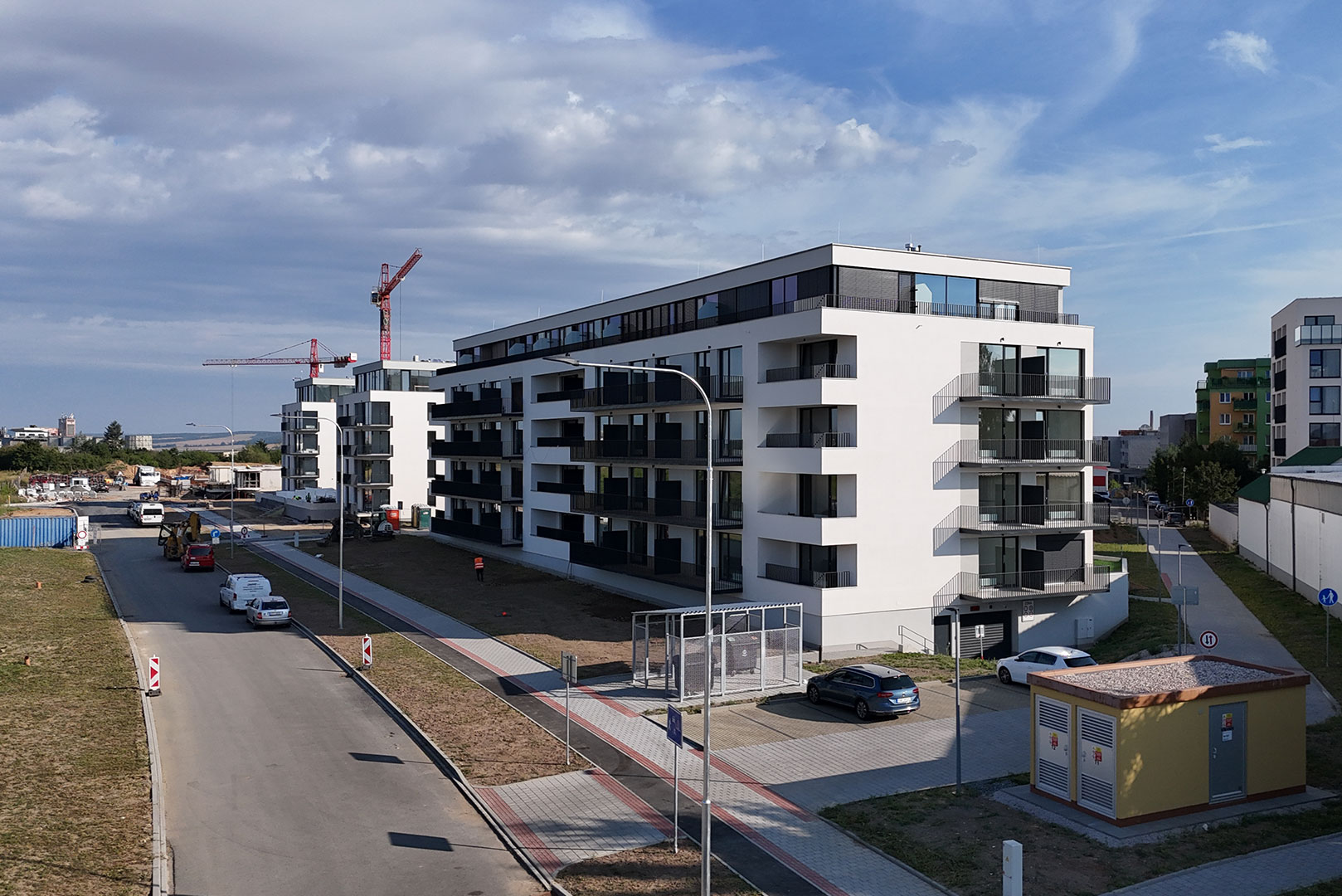 Triangl Park Plzeň, obytný soubor Zelený trojúhelník, I. etapa, budovy A2 a A3
