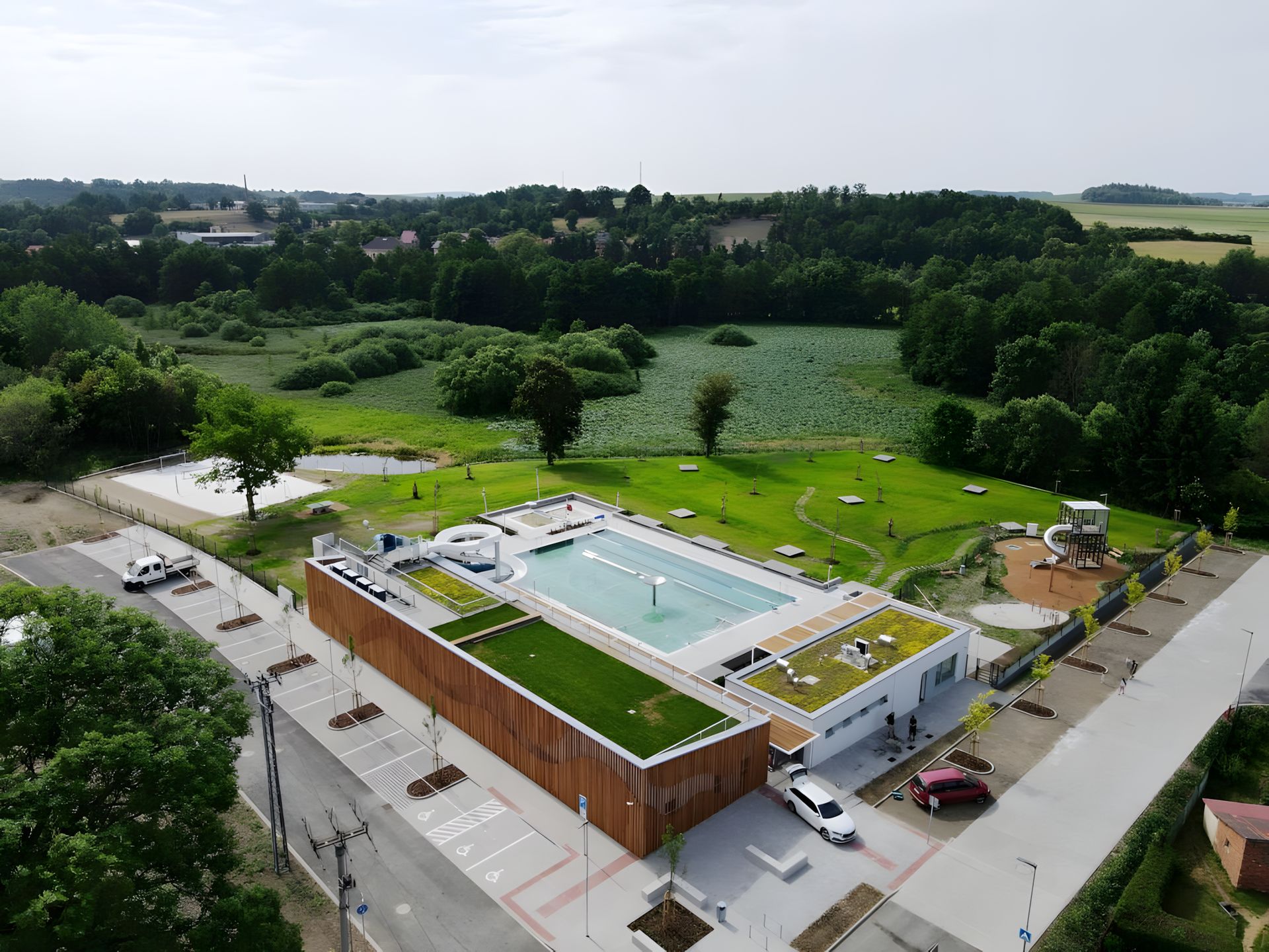 Areál koupaliště v Horšovském Týně